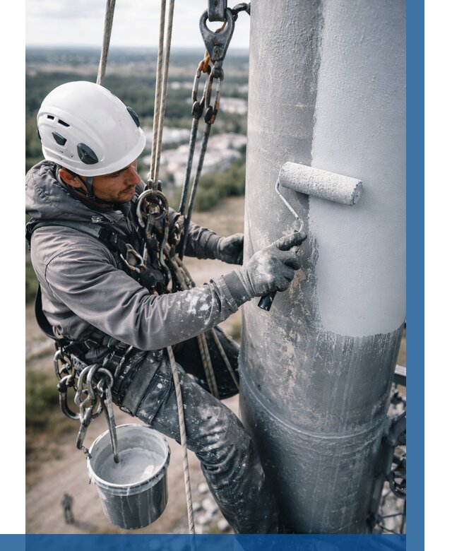 Покраска мачт связи под ключ в Кизляре от 864 р. | ВЫСОТНИК-Кзр