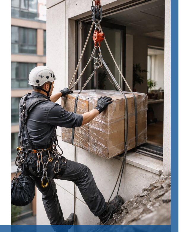 Подъем груза через окно в Кизляре от 4572 р. | ВЫСОТНИК-Кзр