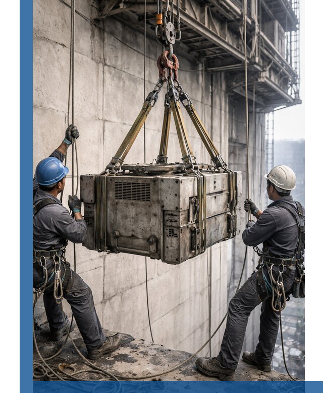 Такелажные работы на высоте, подъем и монтаж грузов в Кизляре