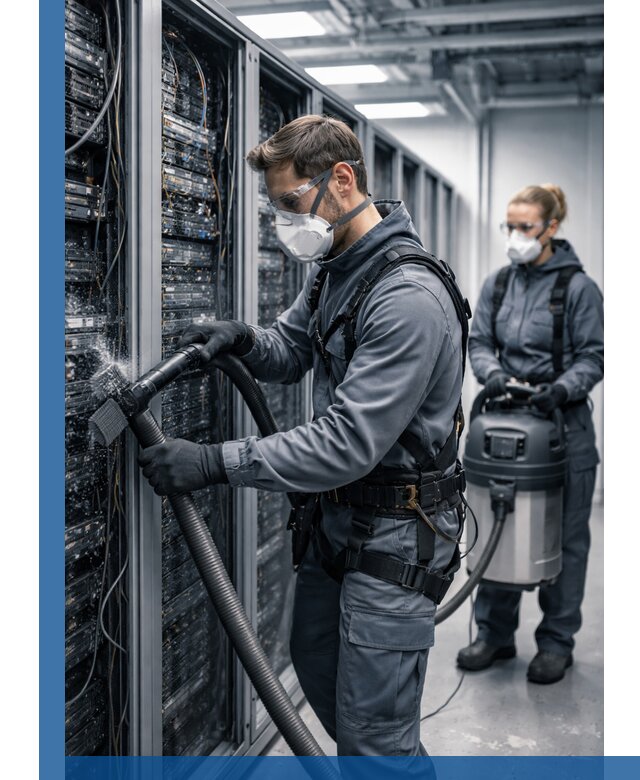 Обеспыливание серверной комнаты в Кизляре, профессиональная очистка