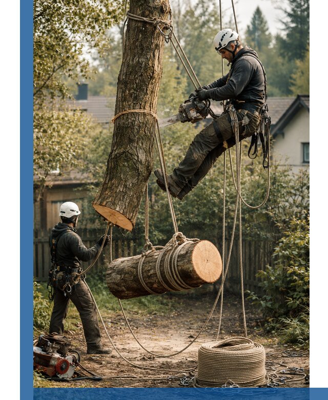 Валка деревьев частями в Кизляре, безопасно и аккуратно
