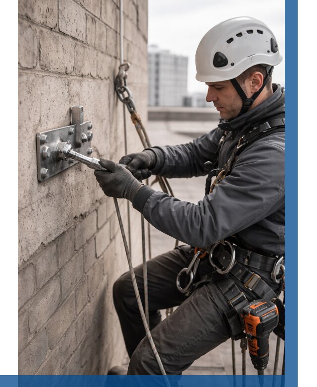 Установка анкерных точек в Кизляре от 3556 р. | ВЫСОТНИК-Кзр